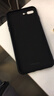品胜 适用苹果7plus手机壳/8p柔性液态手机壳全包防摔超薄磨砂软壳 经典黑 实拍图