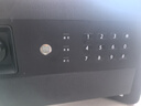 得力（deli）保险柜 办公家用电子密码保管箱保险箱 小型入墙保密文件柜 固定安装 平面板不突兀 25cm磨砂黑 实拍图