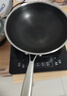 炊大皇 炒锅 304不锈钢炒菜锅煎锅 平底不粘炒锅32cm 可立可视盖不挑灶 实拍图