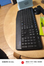 罗技（Logitech）MK295 键鼠套装 无线键鼠套装 办公键鼠套装 轻音键鼠套装 全尺寸 带无线2.4G接收器 白 实拍图