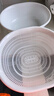 家の物语（KATEI STORY）日本进口厨房沥水洗菜篮塑料洗菜盆水果蔬菜清洗盆碗碟收纳篮 白色套装（双层） 实拍图