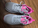 骆驼（CAMEL）网面透气跑步女鞋轻量健步运动鞋子  CD2223L6852 灰/梅红 40 实拍图
