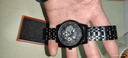 卡慕迪（Comudir）手表男全自动机械风格2023新款石英机芯男士手表潮流时尚高端腕表 022黑钢黑面 实拍图