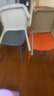 餐椅塑料椅子办公凳靠背休闲椅家用书桌椅卧室化妆椅简易小椅子 四把装-【颜色备注】默认卡其色 实拍图