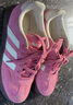 adidas「T头鞋」BARREDA板鞋德训鞋男女阿迪达斯轻运动 粉色/汉玉白/树脂黄   37 实拍图