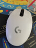 罗技（G）G304 LIGHTSPEED无线鼠标 游戏鼠标 轻质便携 绝地求生FPS鼠标英雄联盟LOL吃鸡 生日礼物 白色 实拍图