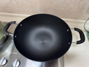 苏泊尔（SUPOR）炒锅双耳炒锅铁锅深型平底无涂层铸铁炒锅燃气电磁炉通用加深加大 32CM(适合2~5人)  32cm 实拍图