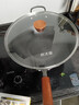 炊大皇铁锅家用无涂层不锈炒锅燃气灶专用炒锅炒菜锅平底锅极铁锅34cm 实拍图