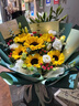 艾斯维娜鲜花速递向日葵混搭花束生日礼物全国同城配送 6朵向日葵大气款 实拍图