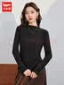 IEF爱依服2026秋季新款半高领纯色针织衫上衣女内搭修身打底衫薄款 实拍图