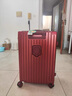 大嘴猴（paul frank）超大容量行李箱女拉链密码拉杆箱网红男轻音万向轮旅行箱学生皮箱 波尔多红/加大加宽/抑菌款 24英寸 实拍图