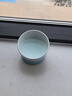 乐优派猫碗陶瓷狗碗猫食盆狗盆宠物碗猫粮碗高脚防打翻猫咪用品 渐变蓝 实拍图