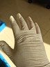 乌斯京（WOLSGIN）一次性手套丁腈手套100只大码橡胶食品级加厚耐用厨房防护丁晴白 实拍图