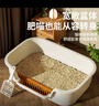 疯狂的主人猫砂盆半封闭式幼猫防外溅防漏猫沙盆猫厕所猫屎盆猫咪用品 实拍图