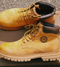 骆驼（CAMEL）王俊凯同款冬加绒户外工装马丁大黄靴男 G122W7757TR 金黄 42 实拍图