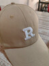 【热巴同款】加大棒球帽帽子男女大头围显脸小春夏字母百搭棒球帽 刺绣款-卡其 实拍图