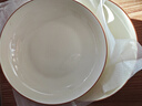 奶油风茶卡家用高颜值饭碗菜盘高温陶瓷碗盘餐具套装 茶卡 2个7英寸盘子 实拍图