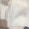 CALCULAT&KEEN立领加厚100%纯羊毛衫女高翻领半拉链麻花软糯毛衣宽松扭花针织衫 原绒米 L 【建议115-135斤】 实拍图