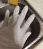 爱马斯（AMMEX）一次性手套丁腈手套100只大码餐饮家务清洁厨房白色丁晴橡胶手套 实拍图