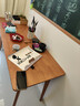 家逸全实木双人书桌长条桌子靠墙窄桌书房学习桌写字桌卧室办公电脑桌 实拍图