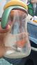 日康（rikang）吸管奶瓶 9个月+带重力球宽口奶瓶 PPSU带手柄300ml N1062 黄色 实拍图