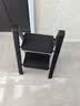格美居（GEMJU）梯子家用折叠伸缩梯加厚人字梯室内碳钢花架梯多功能梯子 典雅黑二步梯 全踏板加宽至20CM 实拍图
