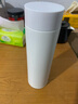 米家旋盖杯 保温杯 316不锈钢真空水杯 便携大容量咖啡杯 500ml白色 实拍图
