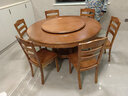 歆菲逸 实木餐桌家用圆形转盘餐桌椅组合吃饭桌中式圆桌餐厅家具桌子 1.5米餐桌+10椅带转盘 实拍图