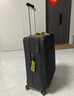 汉客万向轮行李箱旅行箱男女拉杆箱小箱子登机箱密码箱包黑色20英寸 实拍图