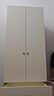 全友家居奶油风二门衣柜卧室家用出租房靠墙落地收纳柜子成品衣橱家具 实拍图