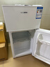 HYUNDAI（韩国现代）小冰箱迷你小型家用冷藏冷冻宿舍出租房办公室双开门二门电冰箱节能省电 80L白【行业热卖+日销过百】 实拍图