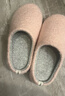 内泊（NEIBO）【超舒服】乳胶棉拖鞋女冬季天室内家居防滑防臭橡胶软底羊毛粉38 实拍图