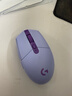 罗技（G）G304 LIGHTSPEED无线鼠标 游戏鼠标 轻质便携 鼠标宏 绝地求生FPS英雄联盟吃鸡 生日礼物 紫色 实拍图