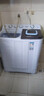 奥克斯（AUX）洗衣机半自动家用双缸双桶大容量小型租房宿舍波轮双杠强力去污省水电 16.5公斤【洗10+脱6.5+终生联保】黑色 双缸 实拍图