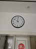 康巴丝（Compas）挂钟客厅2025款简约办公日历钟表石英钟表挂墙时钟 3158黑色直径35cm 实拍图