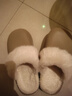 朴西冬季防水可拆卸棉拖鞋女士保暖室内厚底防滑可外穿 卡其色 36-37 实拍图