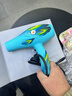 火之凤吹风机理发店专用 电吹风筒 负离子2200W大功率发廊大风力速干家用高速恒温护发不伤发8960 8960蓝孔雀(2200W) 实拍图