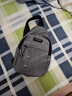 男士胸包户外运动小挎包休闲时尚牛津布单肩斜挎包男包胸前小背包 灰色BJ506-1 实拍图