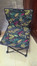 竹思乐户外折叠椅子超轻便携式露营小马扎钓鱼凳子美术生靠背板凳写生椅 【豪华特大号】树叶款+收纳袋 实拍图