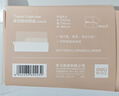 得力（deli）【实用分区】多功能收纳盒 笔筒书立收纳篮文件框/柜 带纸巾收纳框 小物件储物盒置物架 XDM33粉色 实拍图