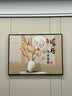 梓画 餐厅装饰画现代简约歺厅挂画饭厅墙面餐桌背景高档饭厅厨房壁画 平安暖居 80宽*60高 CM 晶瓷画 实拍图