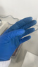 英科医疗（INTCO）一次性手套丁腈手套100只中码加厚耐用清洁劳保工业蓝色防护手套 实拍图