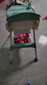 三条小鱼宝宝餐椅多功能可折叠便携儿童餐桌椅婴幼儿小孩可调节吃饭桌座椅 牛油果绿【折叠+万向轮+调节】 实拍图