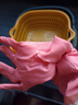 洗碗加绒手套女家用厨房防水防油洗碗刷碗家务清洁洗衣服手套束口 束口加绒手套1双（颜色随机） 实拍图
