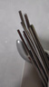 双枪100%纯钛筷子 家用高档金属筷钛质中空防烫防滑轻量便携餐具 银色 实拍图