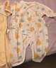 童泰（TONGTAI）婴儿连体衣夏纯棉衣服初生宝宝蝴蝶哈衣爬服提花黄色59cm 实拍图