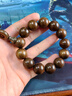原木匠【推荐】金丝楠木手串 水波纹闪电纹龙胆纹阴沉木金丝楠手串乌木 (店长推荐)阴沉木暗影水波 20mm*12颗 实拍图