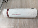 乐扣乐扣（LOCK&LOCK）不锈钢保温杯情侣学生水杯菲特旋转盖轻量杯450ml白红 LHC4131WR 实拍图