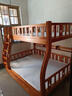 临稚胡桃木 儿童上下床实木高低床双层床上下铺床两层木床子母床 爬梯款 上铺宽1.3米下铺宽1.5米 实拍图