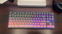 狼蛛（AULA）F87ProV2客制化无线机械键盘电竞游戏专用  蓝牙/2.4G/有线三模连接全键热插拔gasket结构办公键盘 F87 Pro月影粉霞 8000mAh 灰木轴V4 实拍图